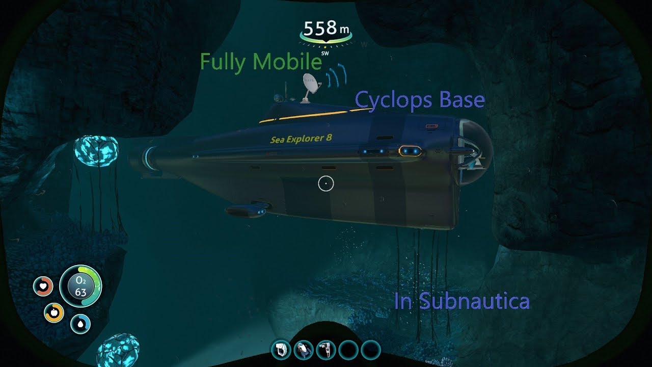Fully Mobile Cyclops Base in Subnautica - YouTube