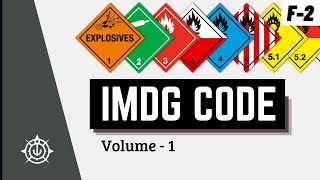 IMDG Code Volume - 1 | 2nd Mate orals F-2