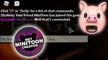 MINITOON JOINED MY GAME!! | Roblox Piggy Build Mode