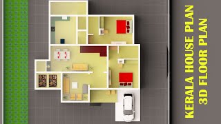 Kerala house plan- [1534]sqft • Modern design And 3d floor