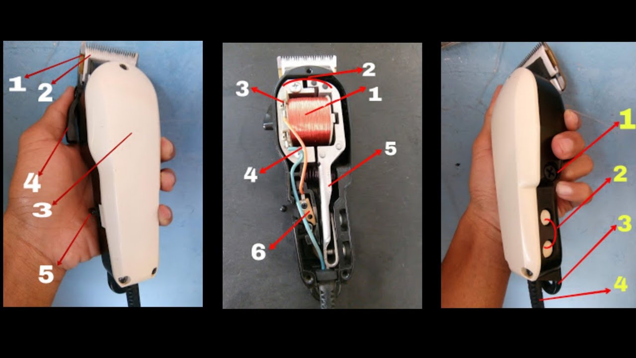 Komponen mesin cukur rambut - YouTube