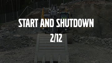 Start and shut down – Volvo Crawler Excavators E-series – Basic operator training – 2/12