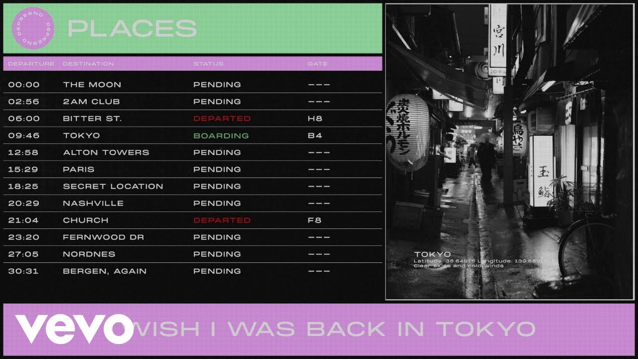 dePresno - Tokyo (Lyric Video)