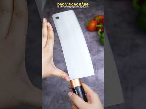 Dao Chặt Gà Thép Trắng Rèn Thủ Công