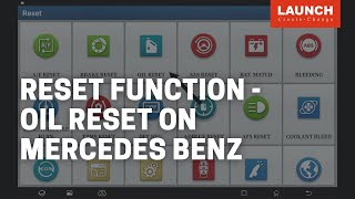 X-431 | OIL Reset on Mercedes Benz S-class W222 | LAUNCH