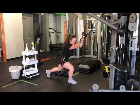 Unity Fitness - Cable Half-Kneeling High to Low X-Rows