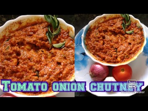Tomato onion chutney//टोमेटो कांदा चटनी// idli dosa chutney/ all in one chutney/ ટમેટા કાંદા ચટની | Dipu