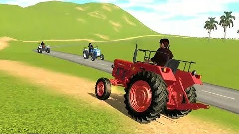 JCB 3dx Eco Loading Mud Mahindra 275 Eicher 485 John Deere 5059D Tractor with Trolley