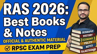 RAS 2026: Official & Authentic Material & Books for Rajasthan Geography, History,Economy & Polity