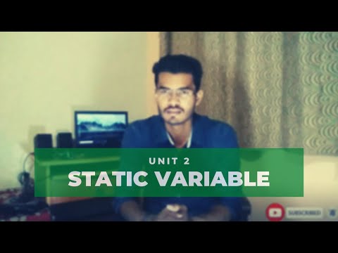 Static Variable In Java (Hindi) : 2020