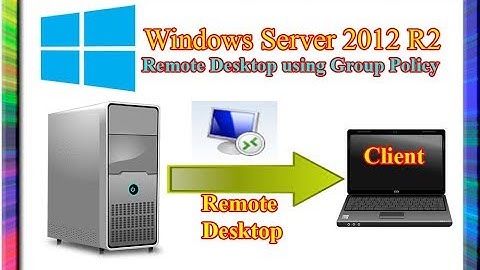 how to configure remote desktop using group policy in windows server 2012 r2