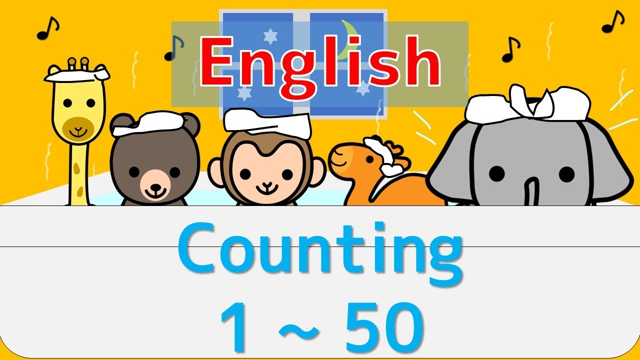 幼児・子供向け さんすう知育動画】Counting Numbers 1~50 「すうじ1