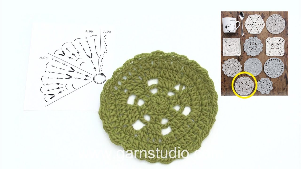 heckler & koch hk21e How to crochet coaster 9 in DROPS Extra 0-1403