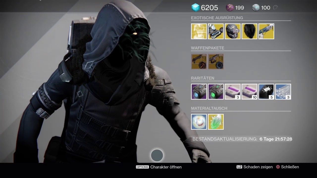 Destiny Xur /Inventar und Standort