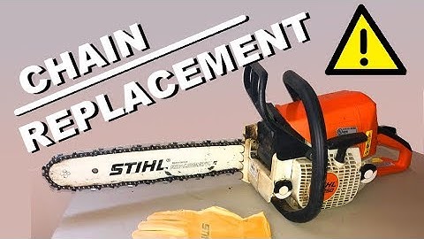 CHAIN REPLACEMENT on a Stihl chainsaw MS 250 - How to