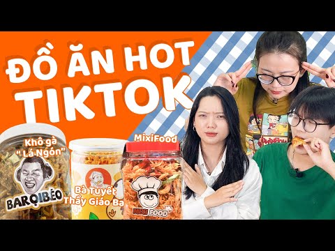 Video HNAG - ĐỒ ĂN HOT NHẤT TIKTOK CÓ GÌ?? Khô gà 