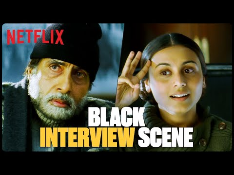 Rani Mukerji TOUCHING Interview Scene In #Black Feat. Amitabh Bachchan