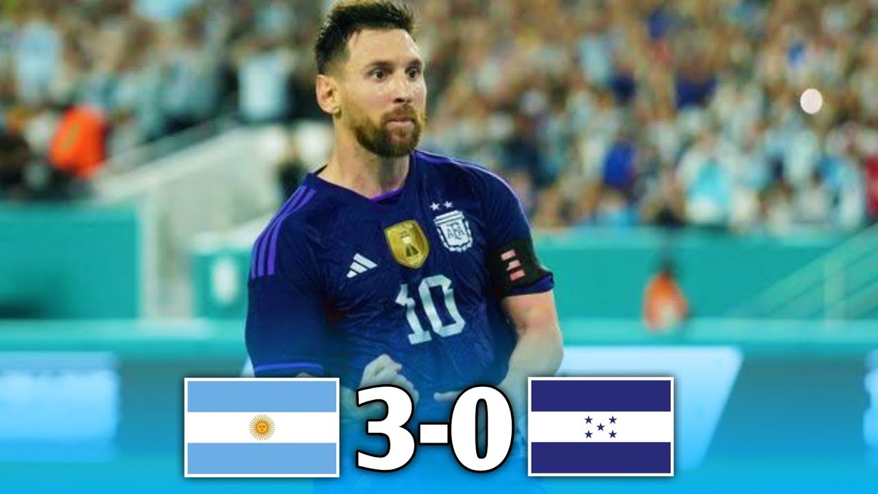 Argentina 3, Honduras 0: Lionel Messi 2 goals