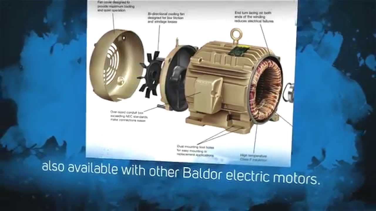 baldor em3714t youtube