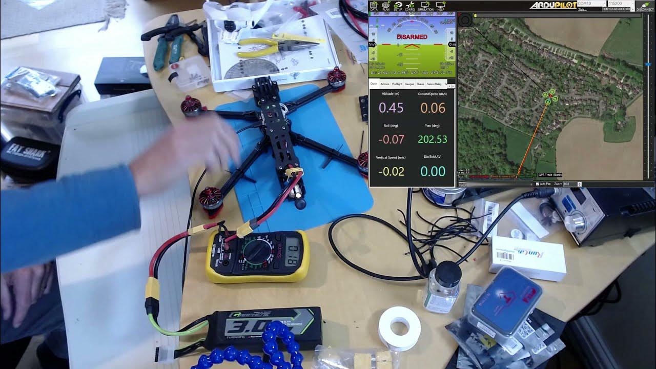 ArduCopter 7" LR Build Video 15 Current Calibration and Bi