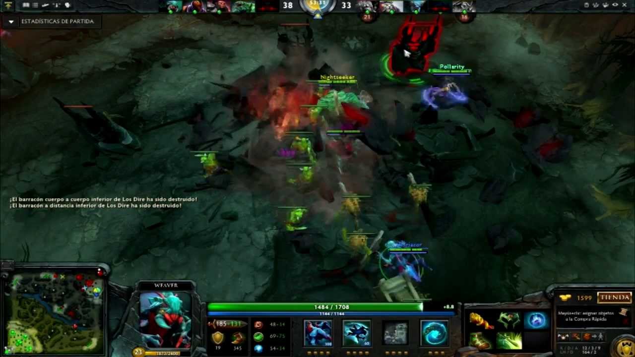 DOTA 2 Partida jugando con Weaver (4vs5) YouTube DOTA 2 Partida jugando con Weaver (4vs5) YouTube