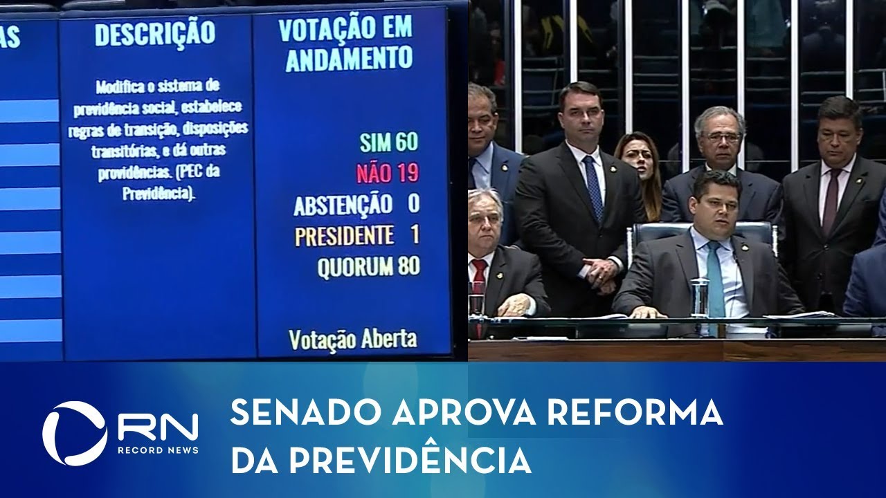 Resultado de imagem para Previdência é aprovada em 2º turno no Senado e segue para sanção