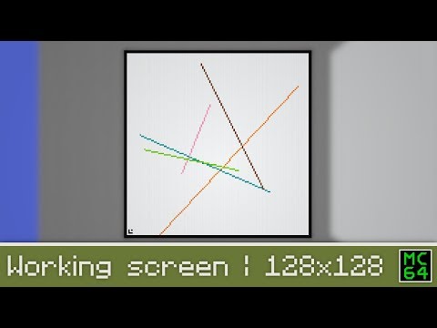 MC64 v0.2 | Working computer screen in Minecraft 1.14
