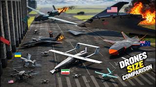 Military Drones Size Comparison by Country | #usa #iran