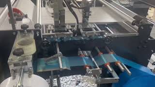 Drawstring garbage bag making machine, rope string bag cutting machine