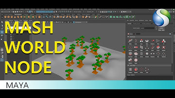 World Node In Mash Autodesk Maya - Autodesk Maya Beginner Tutorial