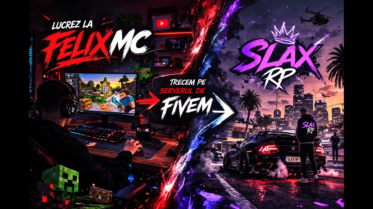 Slax Rp Lucram la FelixMc Earth si dupa Facem un rp pe Slax Rp - YouTube
