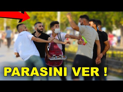 İNSANLARIN YANINDA ! ÖĞRENCİNİN İÇECEKLERİNİ DÖKÜP ! AŞAĞILAMAK ? - SOSYAL DENEY