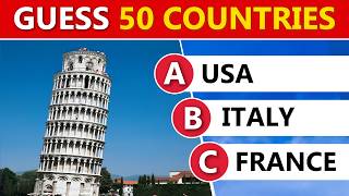 Guess The Country By Its Famous Landmarks In 5 Seconds 🌎 | 50 Questions Easy to possible | IQVerse