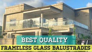 Building in Ghana: Aluminium Stainless Frameless Glass Balustrades Installation | Cost of building