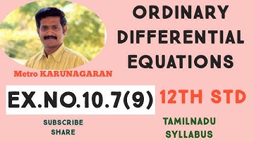 12th Std Maths Ex.10.7(9) Solve linear DIFFERENTIAL Equation (1+x+ xy^2) dy/dx + (y+y^3)= 0