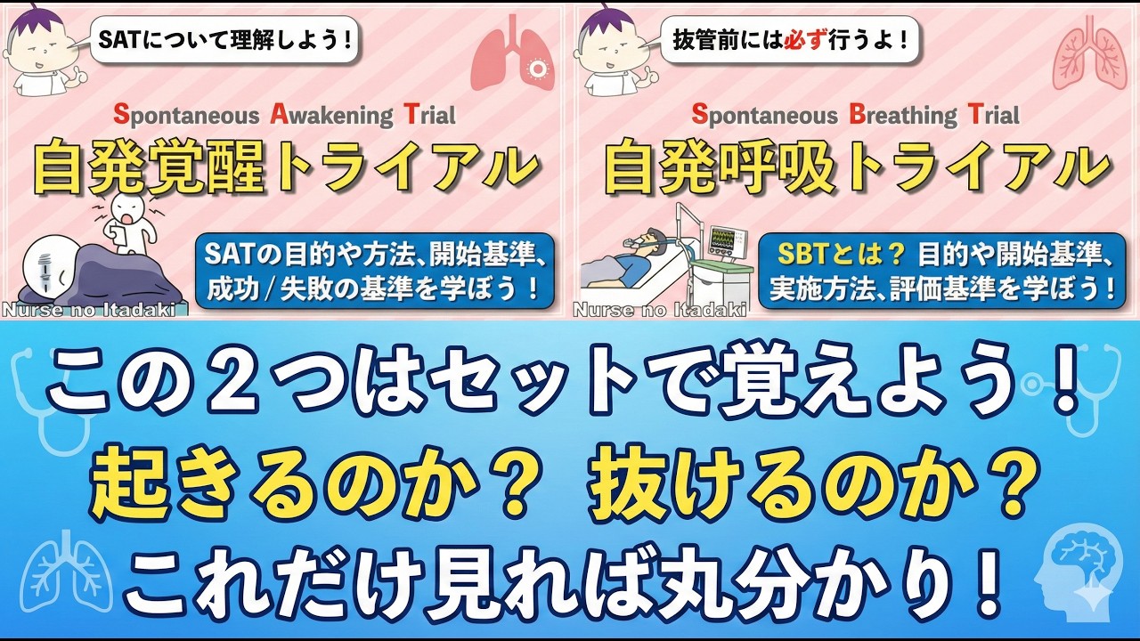 【SAT/SBTを総復習！】起きるのか？抜けるのか？この2つはセットで覚えよう！