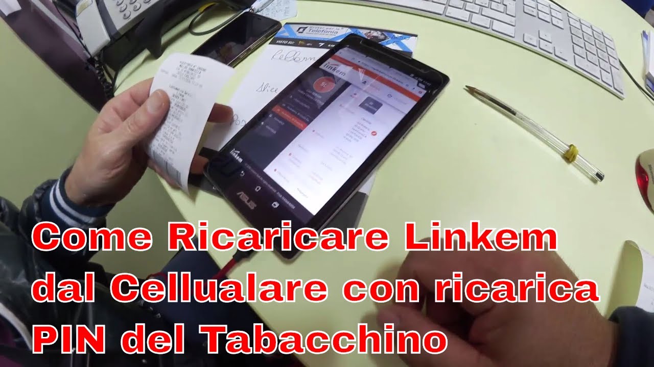 Come Ricaricare Linkem Al Tabacchino Con Cellulare Youtube