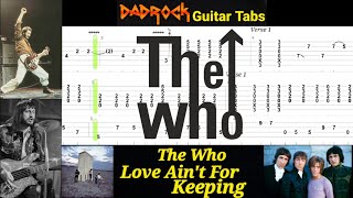 Download Lagu Love Ain't For Keeping - The Who - Guitar + Bass TABS Lesson MP3
