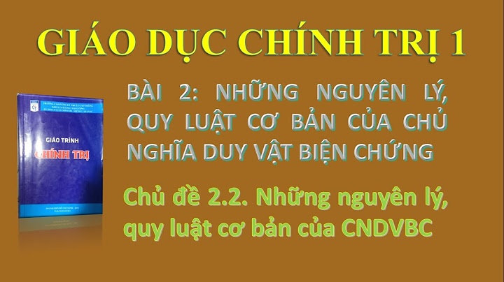 Ví dụ nguyên lí 1 chủ nghĩa mac lenin