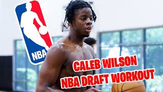 6'10 Caleb Wilson looks insane in NBA Draft Workout Net Worth