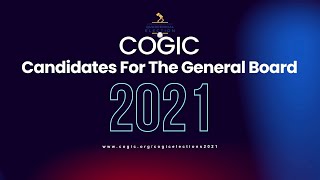 COGIC Bishop Candidates For The General Board 2021!