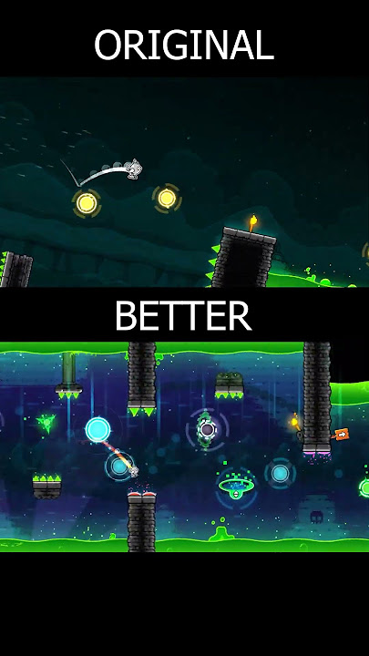 Original vs Better Geometry Dash Levels Which Looks Cooler? #gdupdate #gd #gaming #games #gameplay
