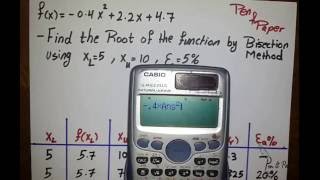 Bracketing Methods | Bisection Method | Part 2: Example