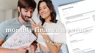 💵How We Organize & Discuss Finances as a Couple | Notion Meeting Template, Budget, Goal-Setting
