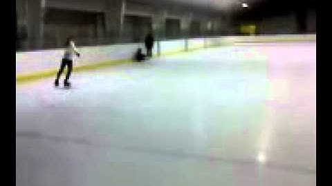 Double Salchow attempt