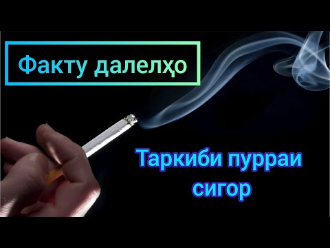 🚭Таркиби "ПУРРА"-и сигор ва зарари он ба организми инсон | Вред табачного дыма | Никотин, C4H10, NH3