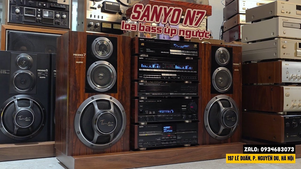 Superb SANYO N7 PRESENCE Japanese component stereo system with