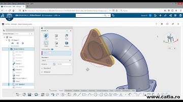 CATIA xDesign Video Tutorial Mechanical Part 13 Tube with triangular flanges