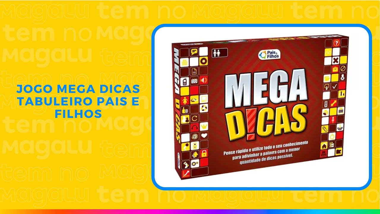 Jogo de Tabuleiro - Mega Dicas - Pais e Filhos