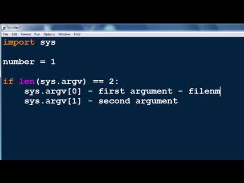 Command Line Arguments in Python programming language (sys module, sys.argv[] string list)